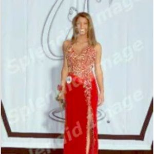 Red pageant/prom dress